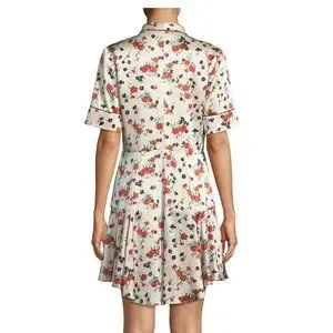 A.L.C. Dresses Alc Ruthie Floral Stretchsilk Buttonfront Dress